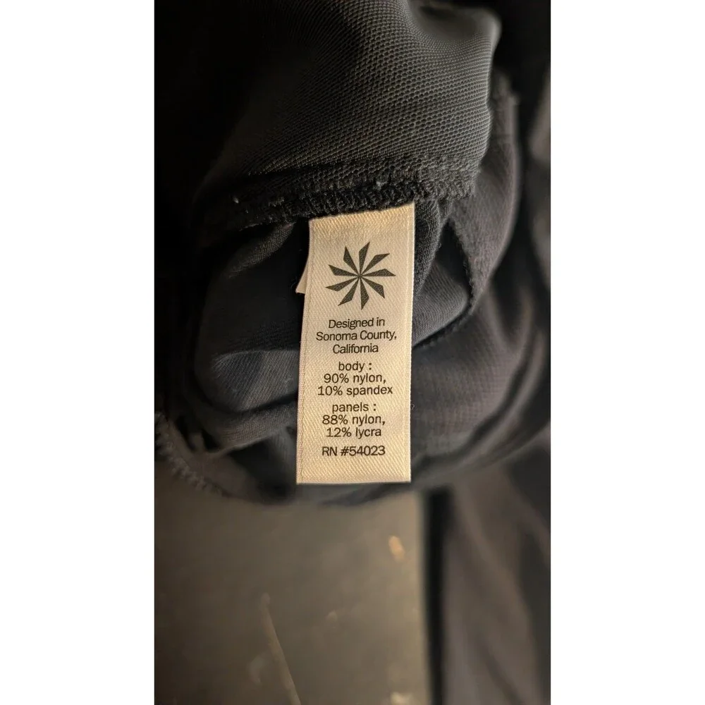 Athleta Womens 2P Black Highline Hybrid Summiter Tights Pants Pockets #158825